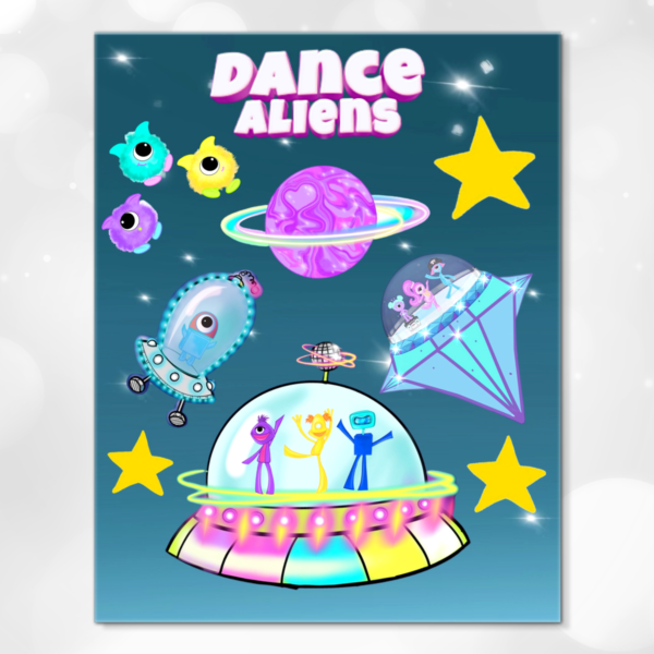 Dance Aliens Coloring Book (coming soon) you can pre-order