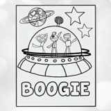Dance Aliens Coloring Book (coming soon) you can pre-order - Image 2