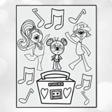 Dance Aliens Coloring Book (coming soon) you can pre-order - Image 5